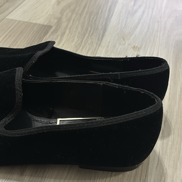 Zara Black Velvet Women's Low Heel Loafers Size 39 US 8 - Picture 5 of 8